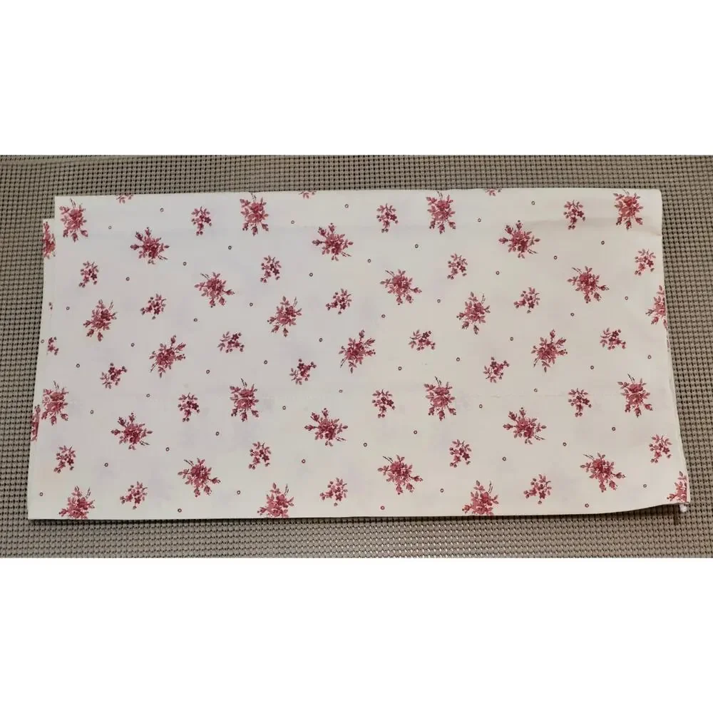 WestPoint Stevens Pillowcase King Floral Cotton Blend Made in USA Vintage